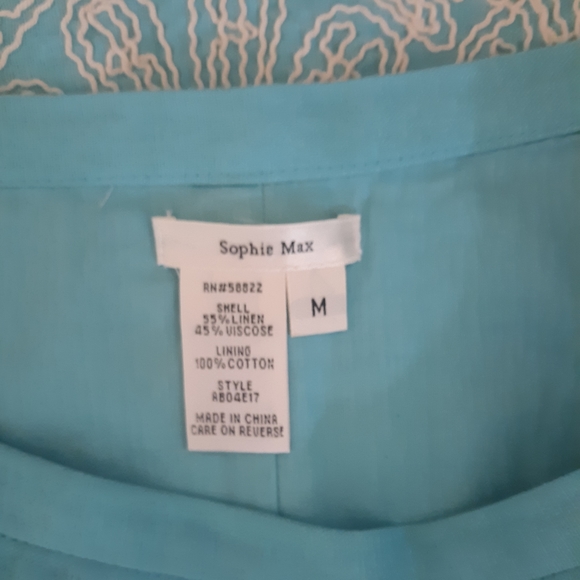 Sophie max linen applique skirt medium *8 - Picture 3 of 4
